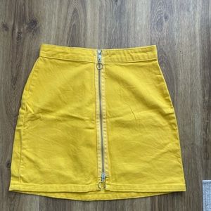 Urban outfitters zip up mini skirt